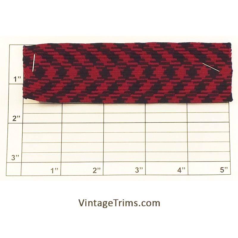 Plaid Flat Braid 1-1/2" (Per Yard) 2 Colors