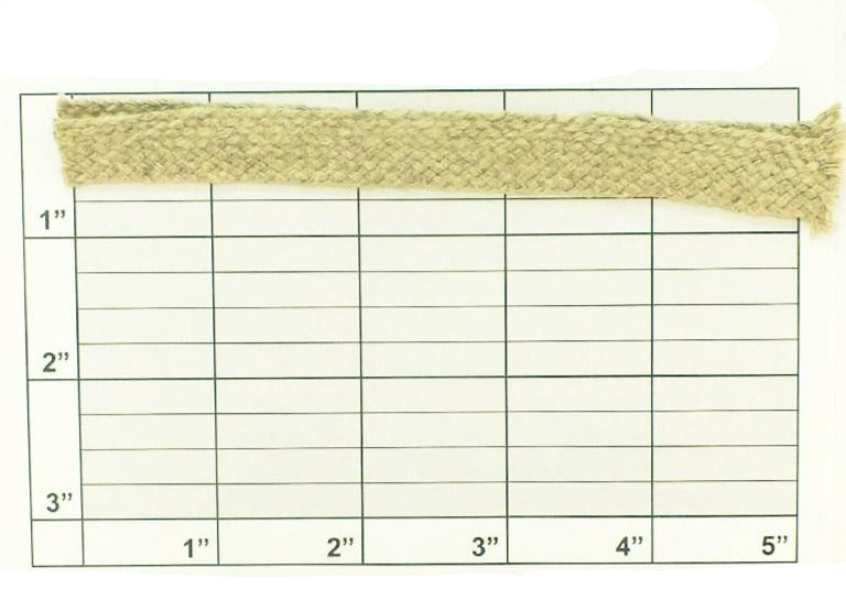 Foldover Braid 1" folded to 1/2" (Per Yard) Hemp