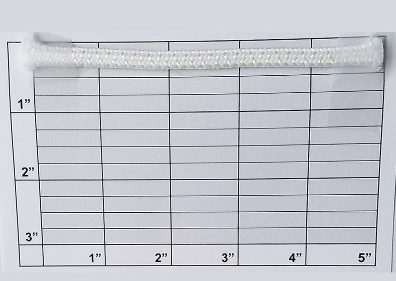 Twisted Cord 1/4" (Per Yard) White