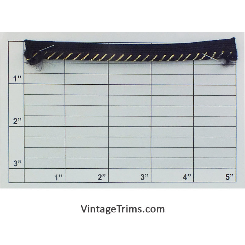 Diagonal Stripe Cordage w/Lip 3/8"
