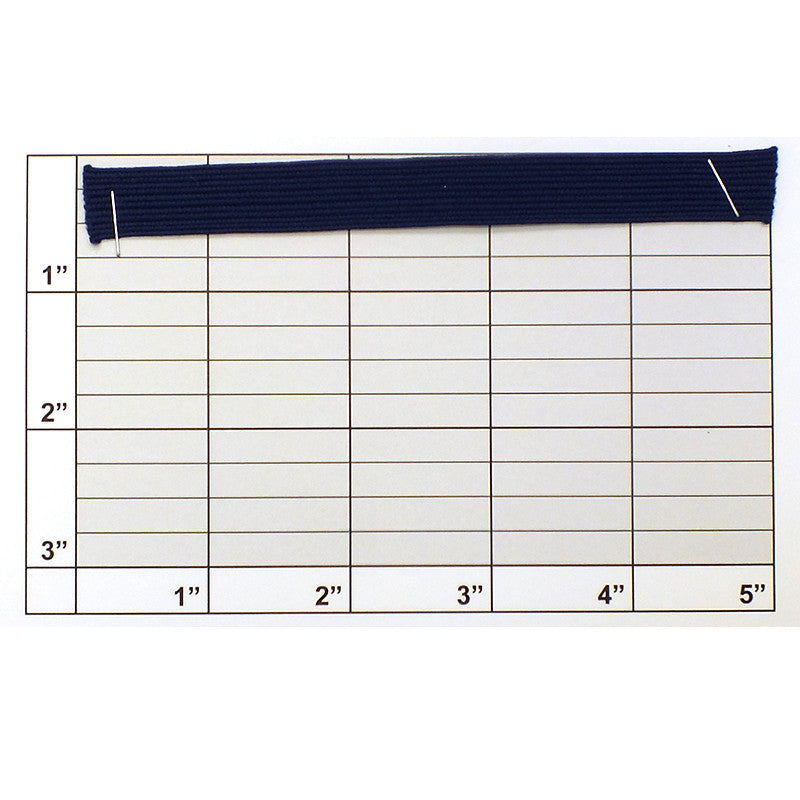 Flat Braid 1/2" (Per Yard) Navy