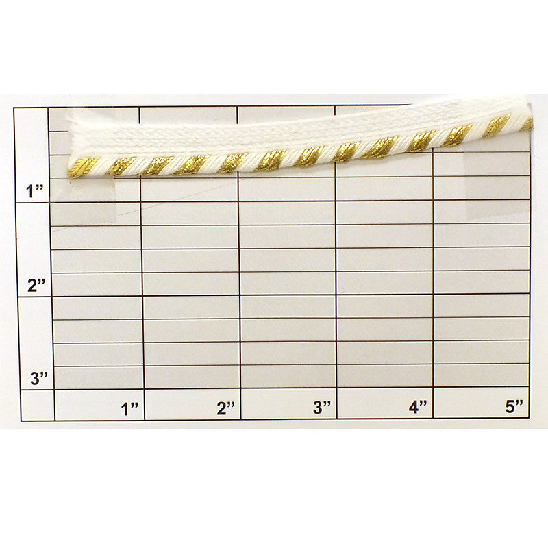 Metallic Stripe Piping 3/16" - 2 Colorways