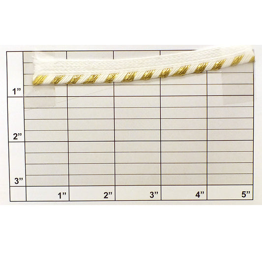 Metallic Stripe Piping  3/16" - 2 Colorways