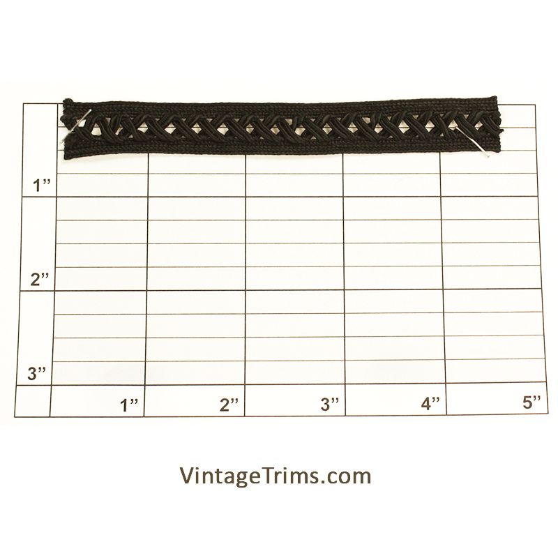 X Braid 5/8" (Per Yard) Black