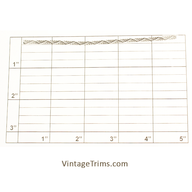 Zig Zag Flat Braid 1/8" (1440 Yard Roll) Black/White