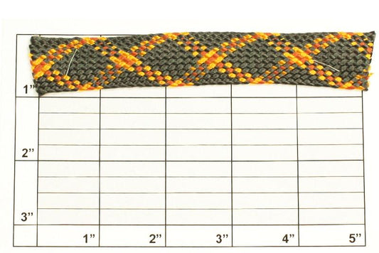 Diagonal Weave Flat Braid 7/8" - 5 Colorways.
