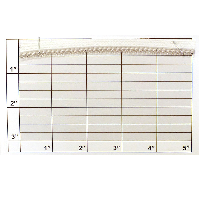 Cordedge w/Tape 1/8" (Per Yard) Clear/White