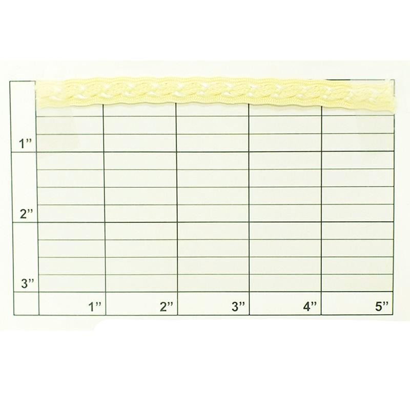 Gimp Braid 3/8" (Per Yard) Light Daffodil/White
