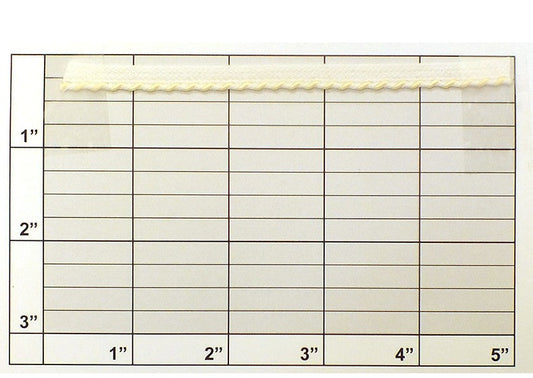 Yellow Laced Edge Piping 1/8"