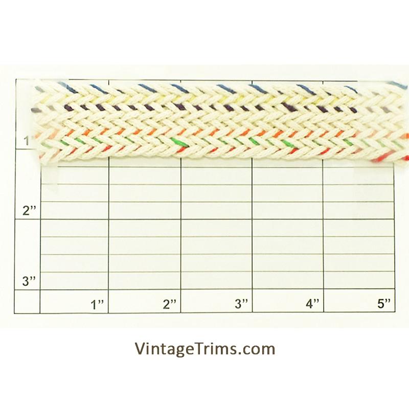 Rainbow Braid 1-1/8" (Per Yard) Multicolor