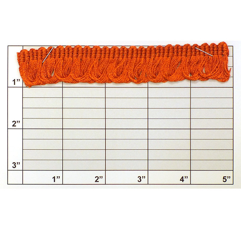 Loop Fringe 7/8" (Per Yard) Orange