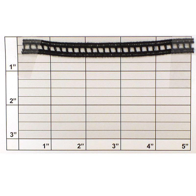 Black Inset Ladder Braid 7/16"