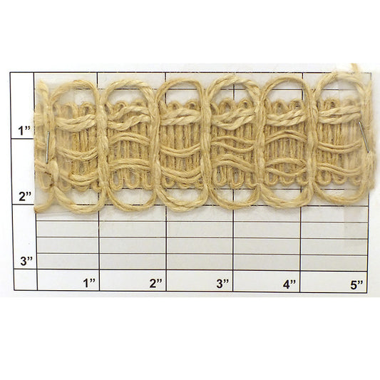 Jute Braid 2" (Per Yard) Natural