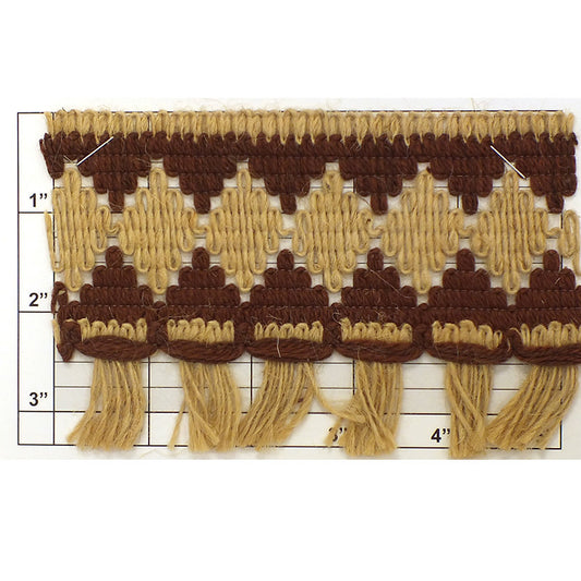 Jute Braid Fringe 3-1/2"