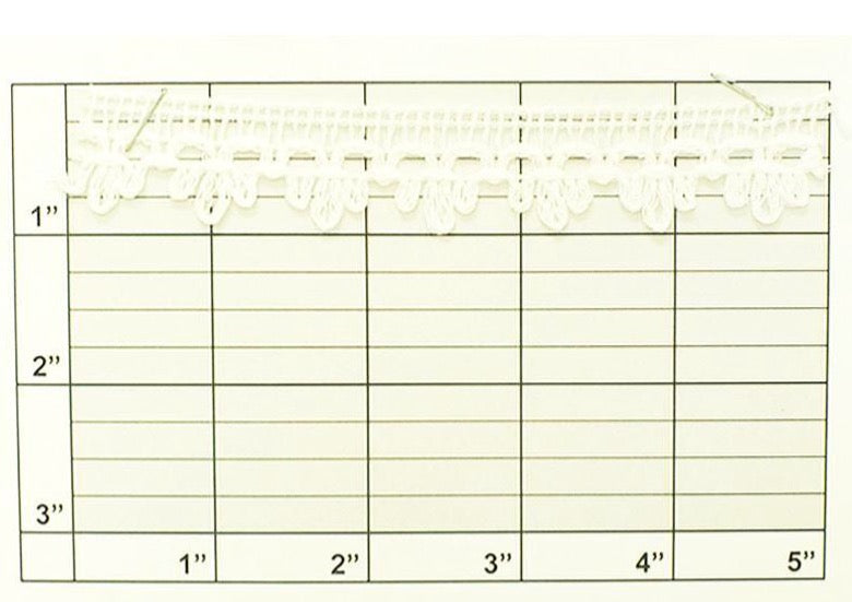 Scalloped Loop Fringe 13/16"