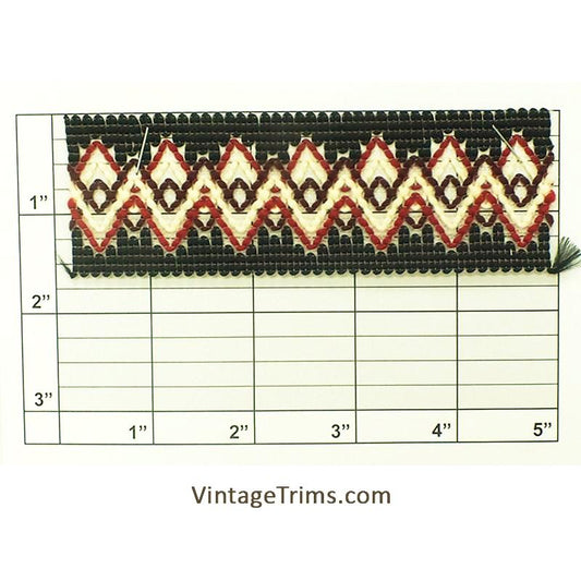 Zig Zag Braid 1-5/8" (Per Yard) 6 Colors