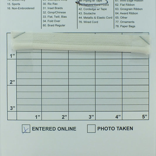 Solid Color Piping w/Lip 1/4" (Per Yard) 2 Colors