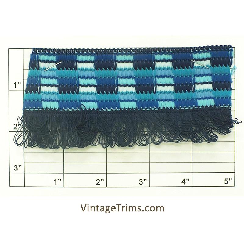 Braid w/Loop Fringe 2-1/2" (Per Yard) 5 Colors