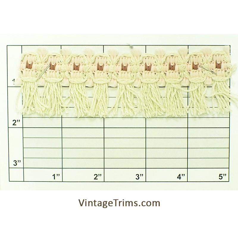 Tri-Color Tassel Fringe 1-5/8" (Per Yard) 11 Colors