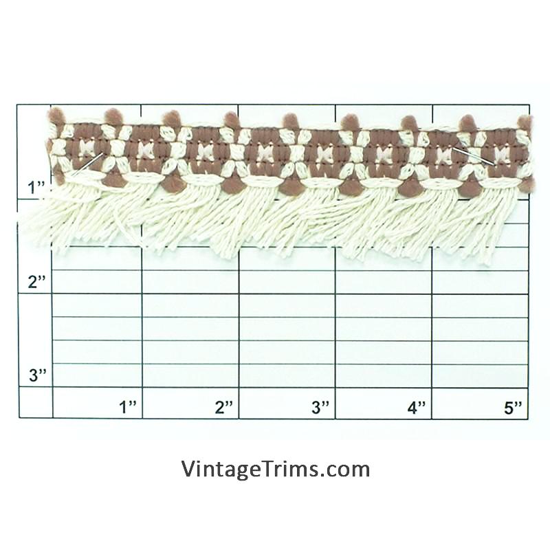 Tri-Color Tassel Fringe 1-5/8" (Per Yard) 11 Colors