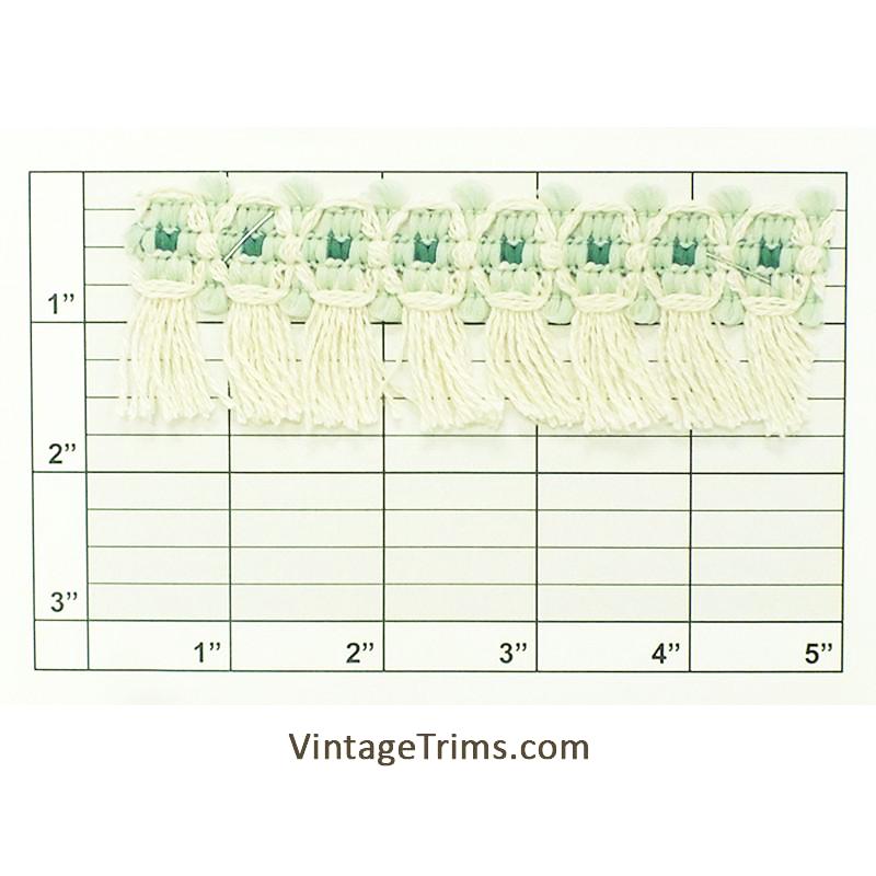 Tri-Color Tassel Fringe 1-5/8" (Per Yard) 11 Colors