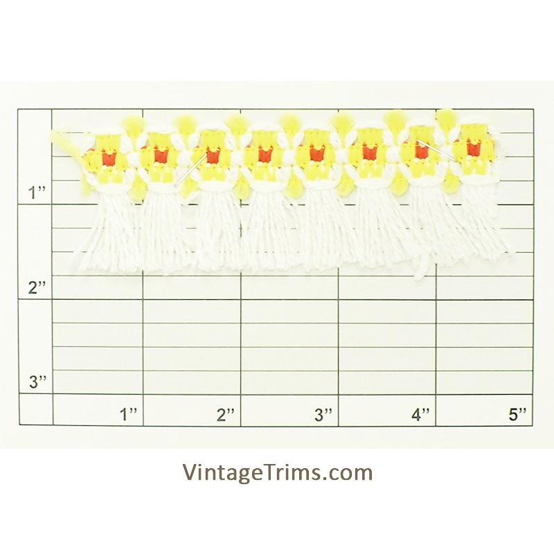 Tri-Color Tassel Fringe 1-5/8" (Per Yard) 11 Colors