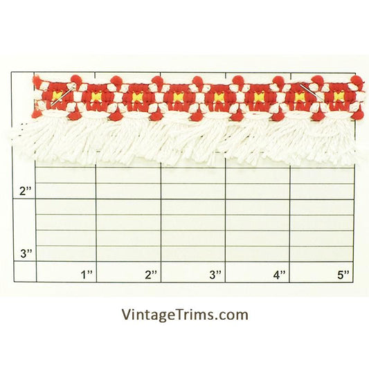 Tri-Color Tassel Fringe 1-5/8" (Per Yard) 11 Colors