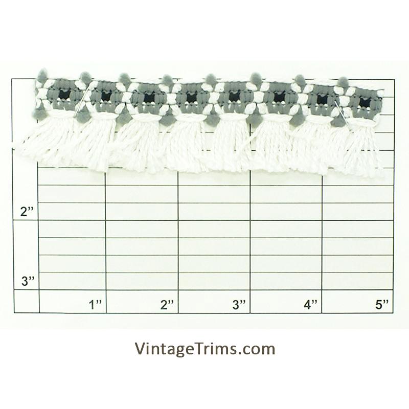 Tri-Color Tassel Fringe 1-5/8" (Per Yard) 11 Colors