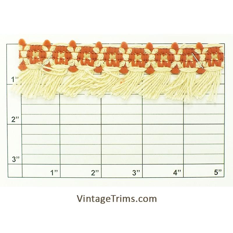 Tri-Color Tassel Fringe 1-5/8" (Per Yard) 11 Colors