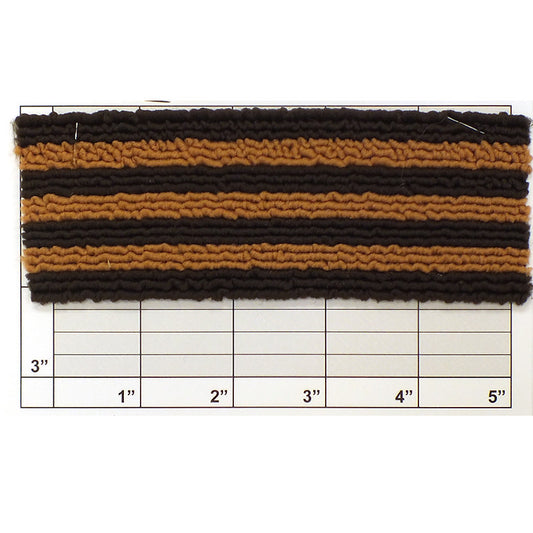 Horizontal Stripe Braid 2-1/8" (Per Yard) 3 Colors