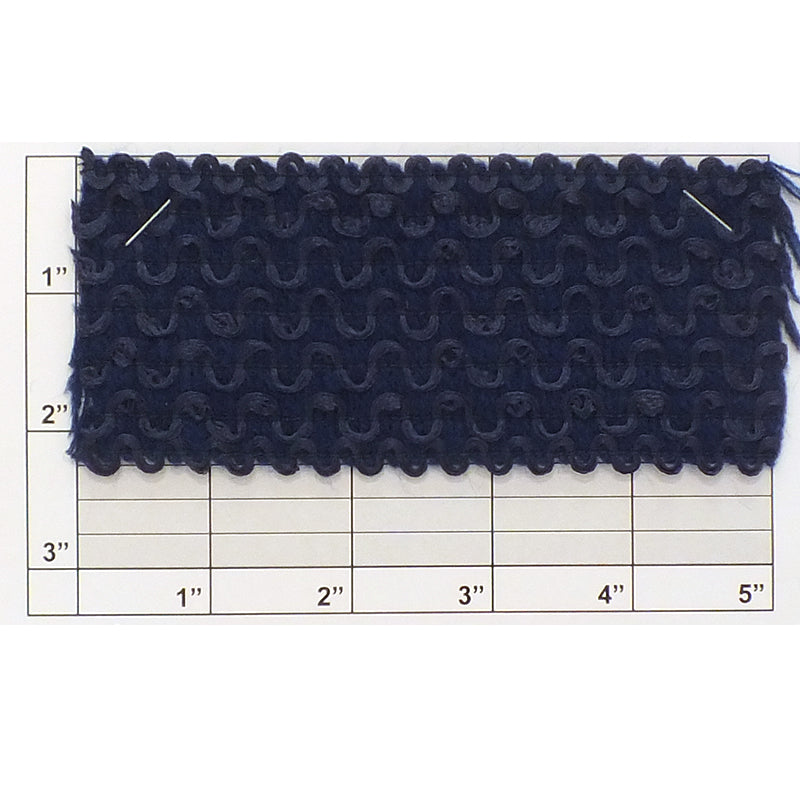 Wavy Line Elastic 2-1/4" (Per Yard) 2 Colors
