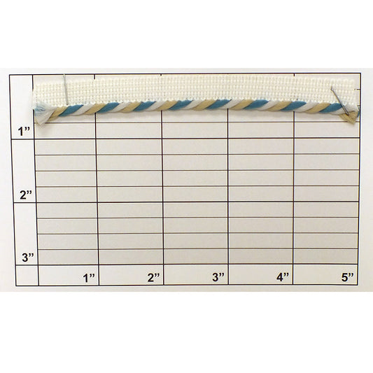 Twisted Cord w/Lip 1/8" (Per Yard) 3 Colors