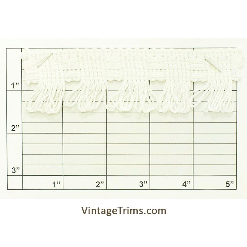 Loop Fringe 1-1/2" (Per Yard) White