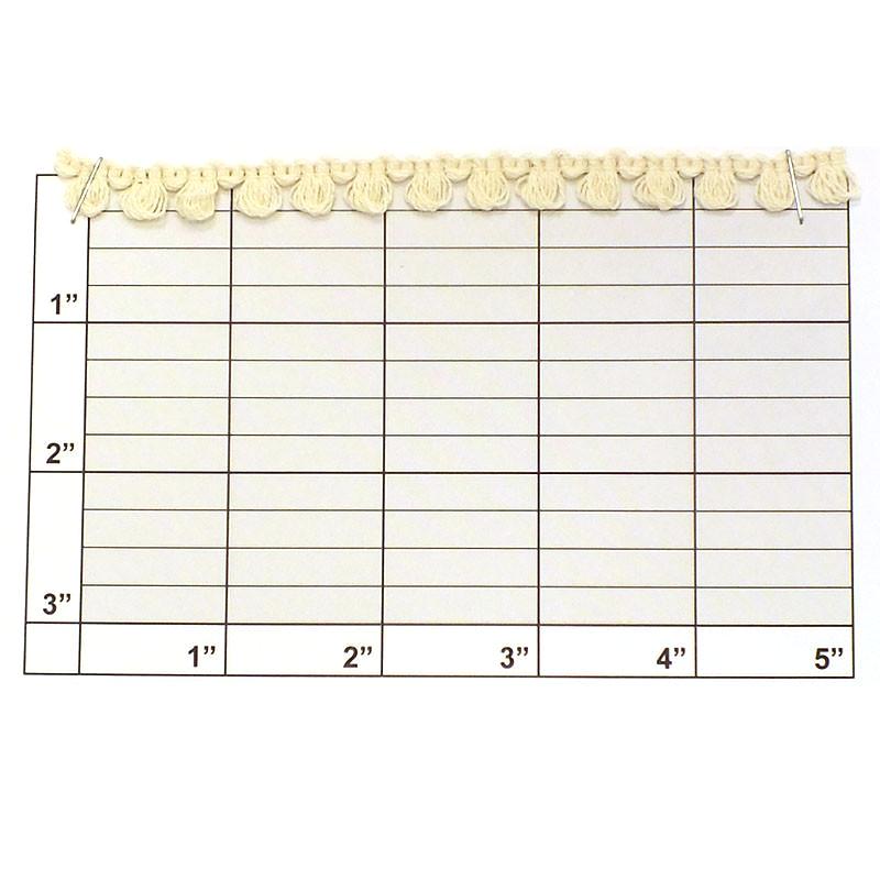 Scalloped Loop Fringe 3/8" - 2 Colors