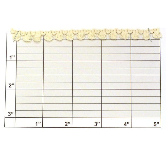 Scalloped Loop Fringe 3/8" - 2 Colors