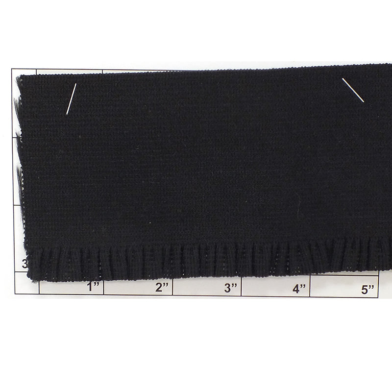 Pleated Elastic 3" (Per Yard) Black