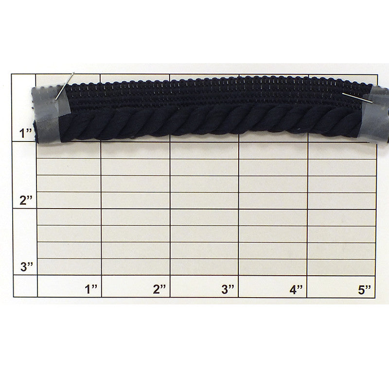 Cord Edge w/Lip 7/16" (Per Yard) Dark Navy