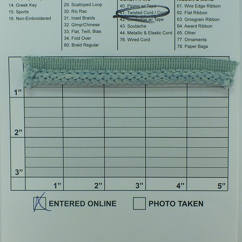 Lip Cord 5/16" (Per Yard) Misty Green