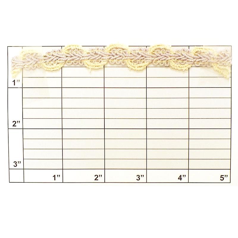 Wavy Scalloped Loop Braid 5/8" - 3 Colorways