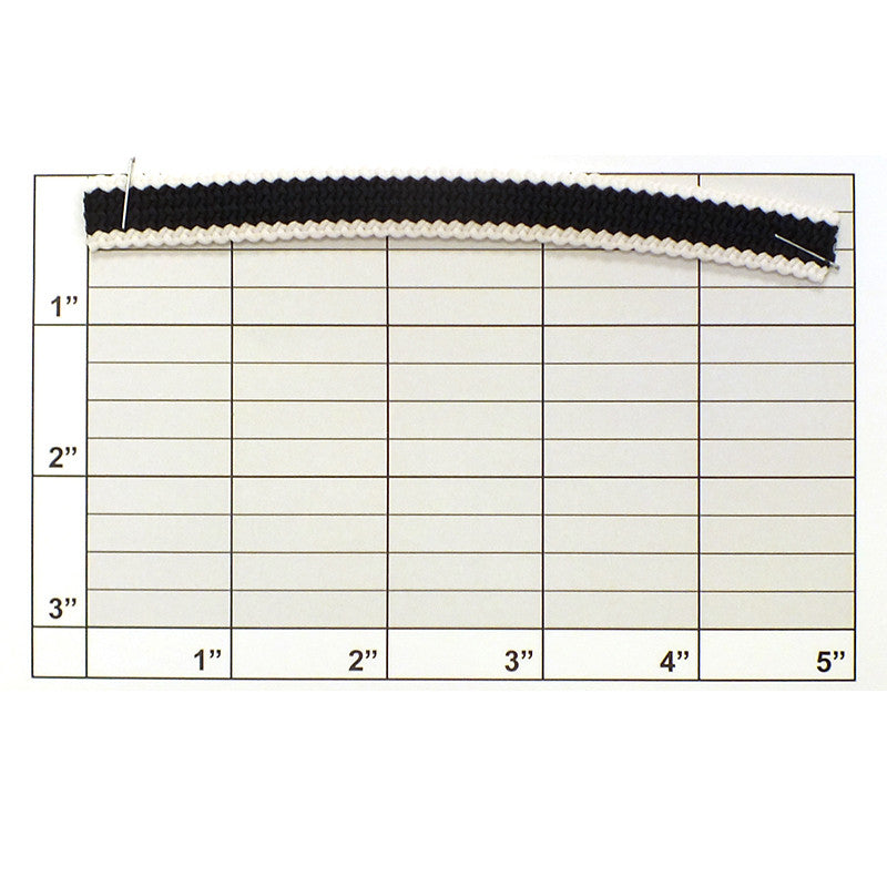 Black & White Elastic 1/2"