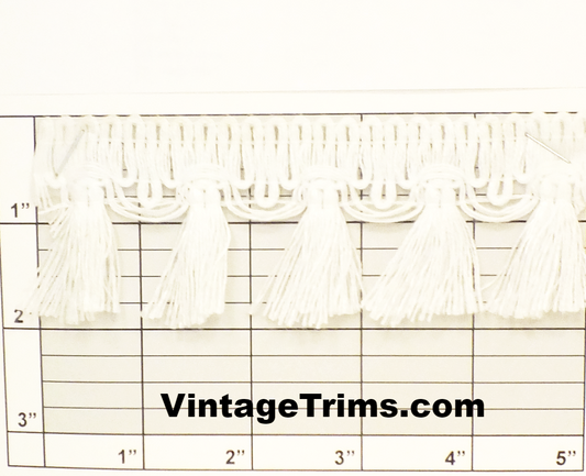 Tassel Eyelash Fringe 2" (Per Yard) 4 Colors