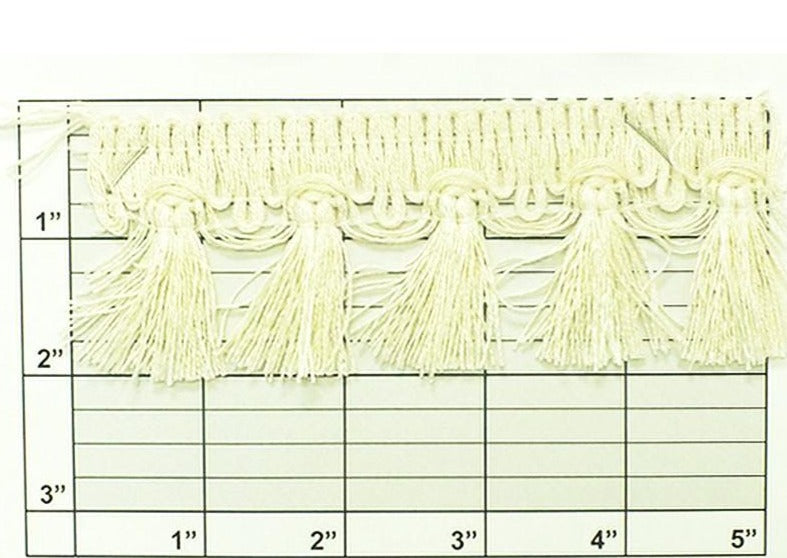 Tassel Eyelash Fringe 2" (Per Yard) 4 Colors