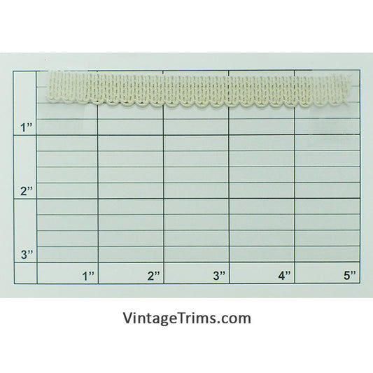 Scalloped  Braid 1/2" (Per Yard) 2 Colors