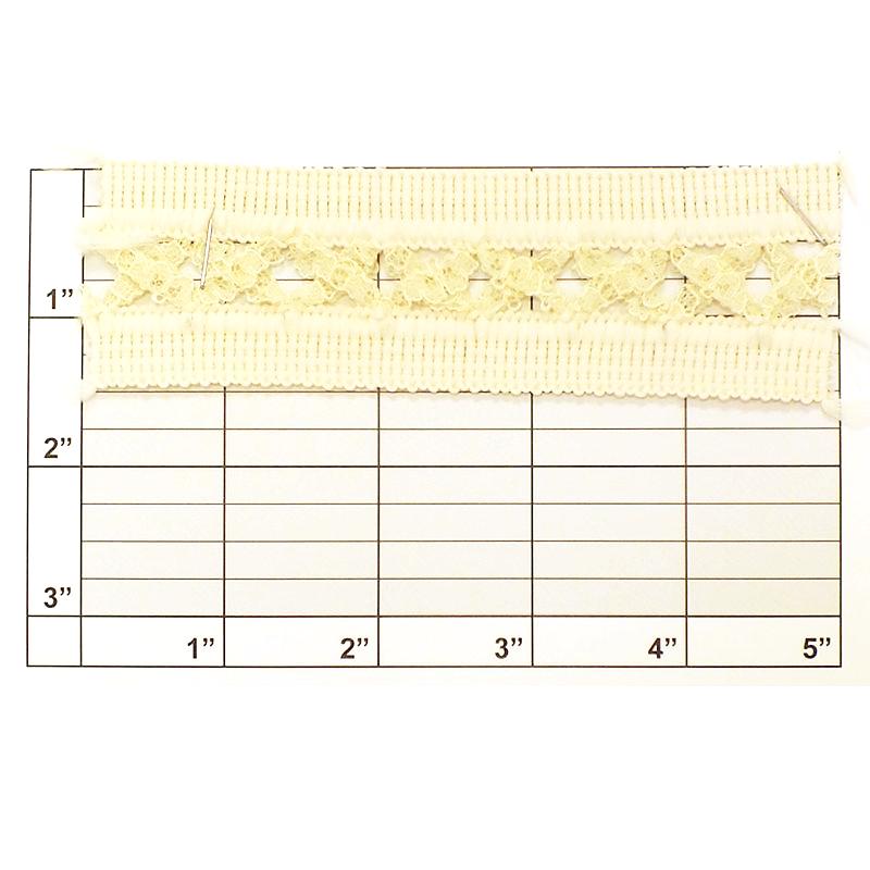 Braid w/ Lace X Center 1-1/2" Natural