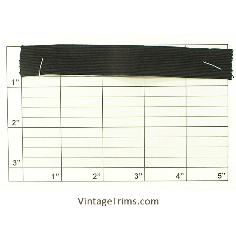 Black Flat Braid 3/4"