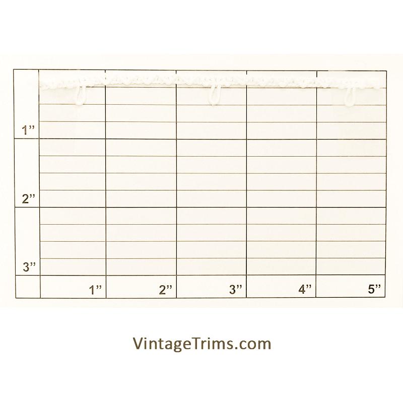 White Loop Fringe 3/8"