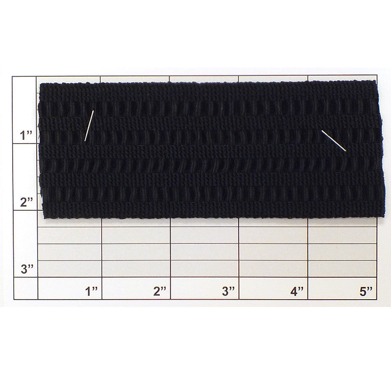 Heavy & Thick Elastic 2" (Per Yard) Black