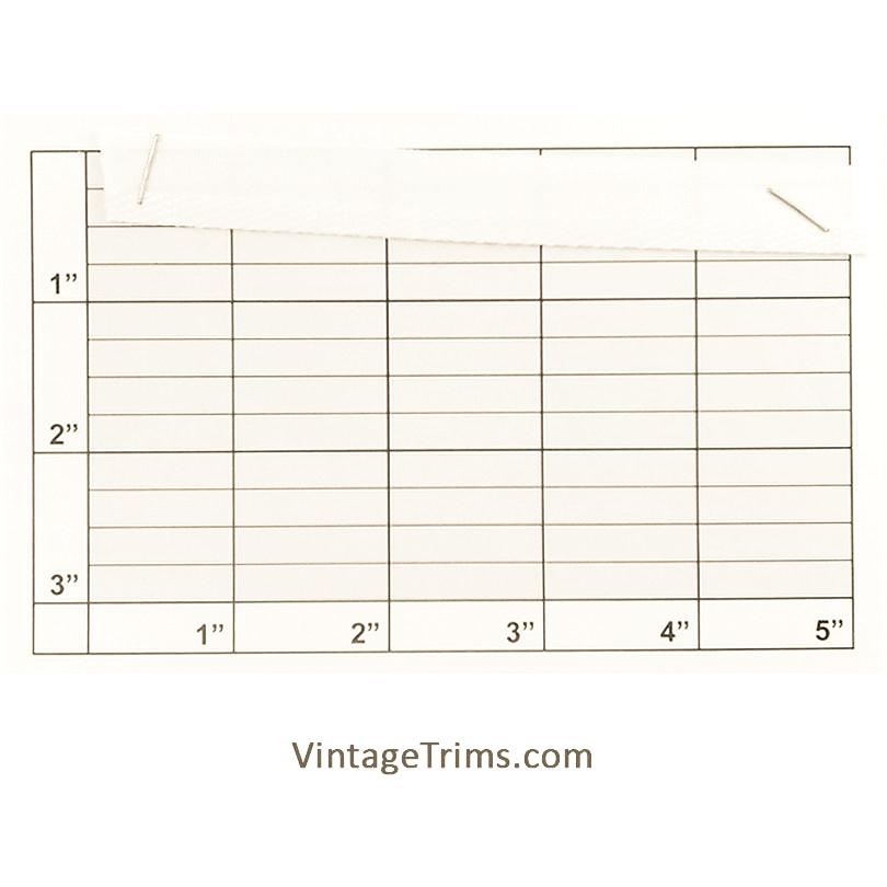 Flat Piping w/ Tape 5/8" (Per Yard) White