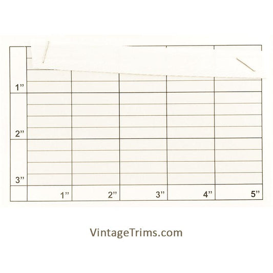 Flat Piping w/ Tape 5/8" (Per Yard) White