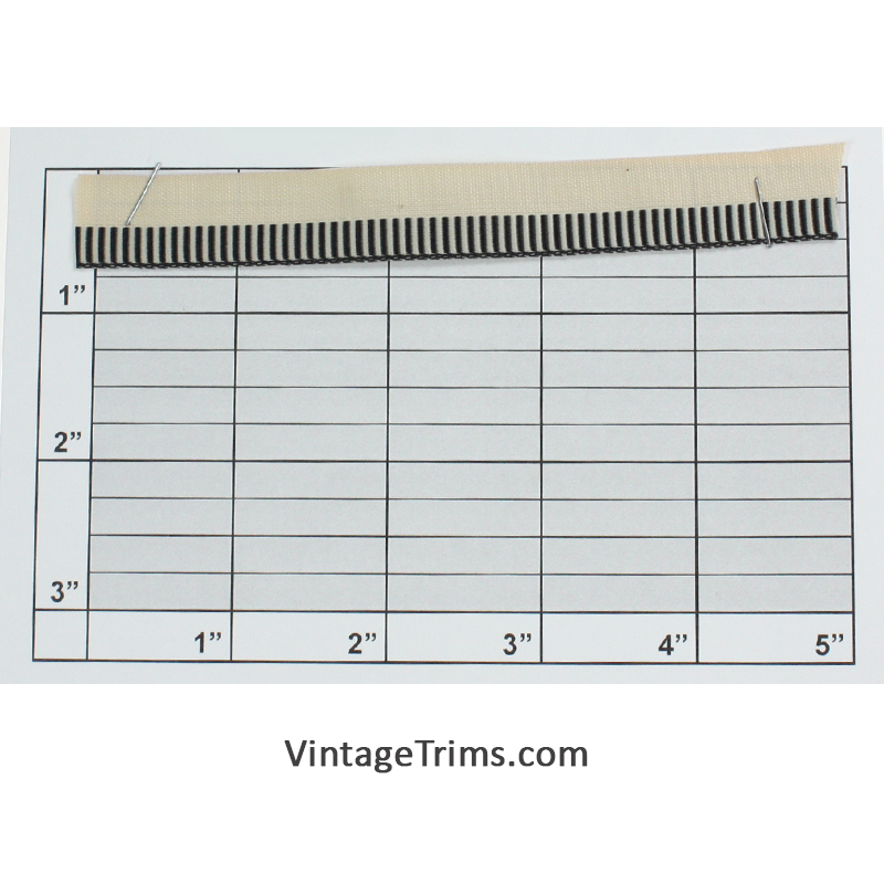 Flat Striped Piping  11/16" Black Ivory